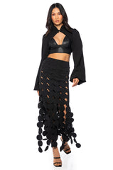 OSAKA CROP LONG SLEEVE BOLERO