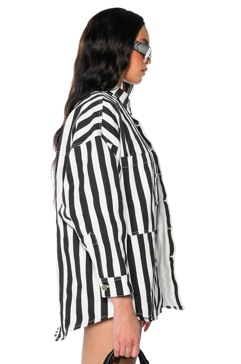 OVERSIZED HOLIDAY DENIM OVER SHIRT