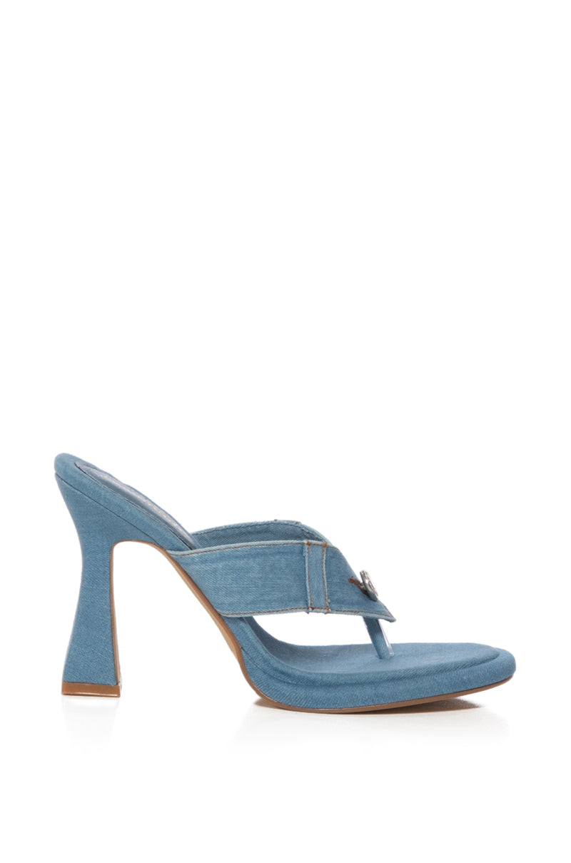 OXFORD STREET DENIM CHUNKY SANDAL