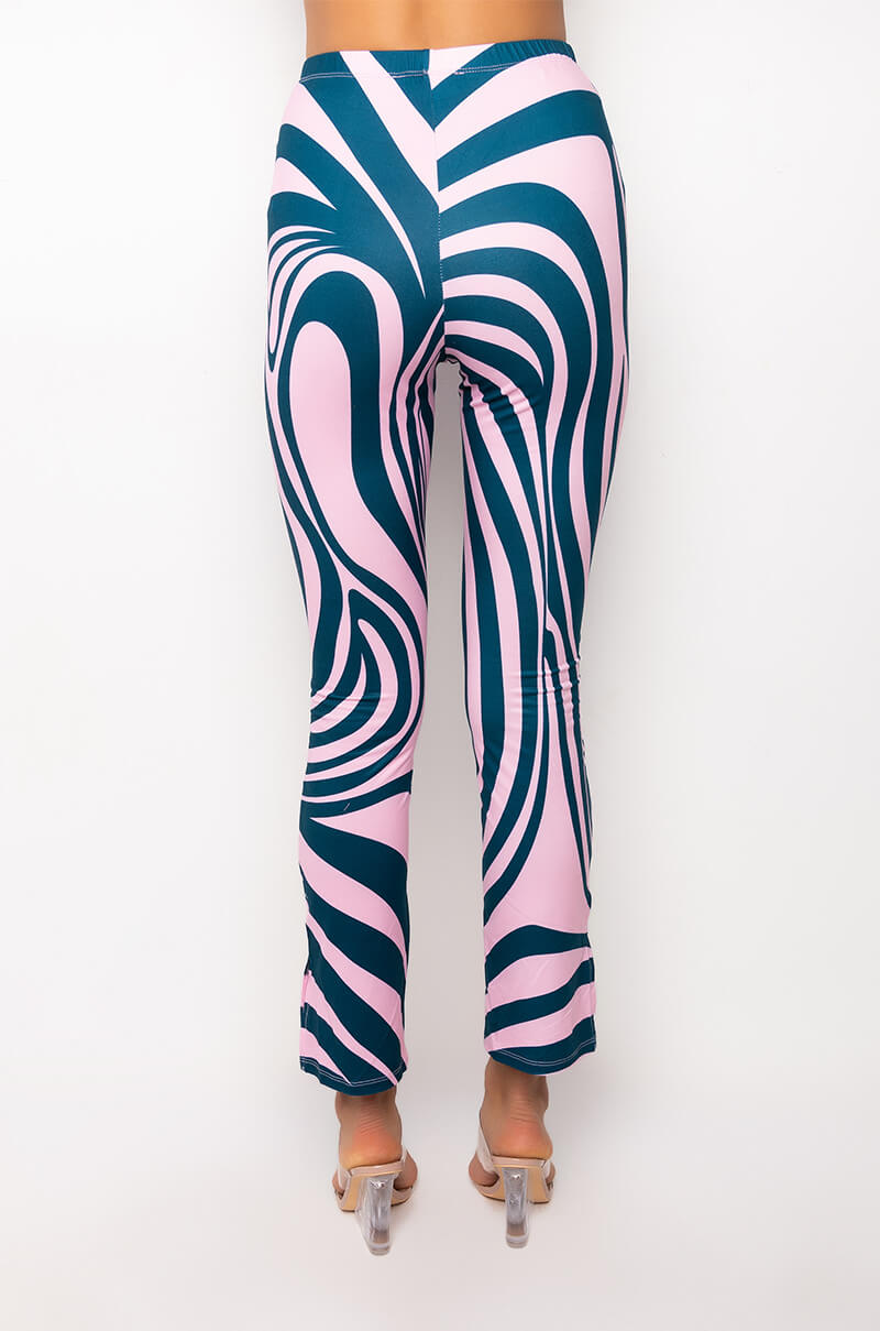 JENNIE STRAIGHT LEG LEGGING WITH SIDE SLIT