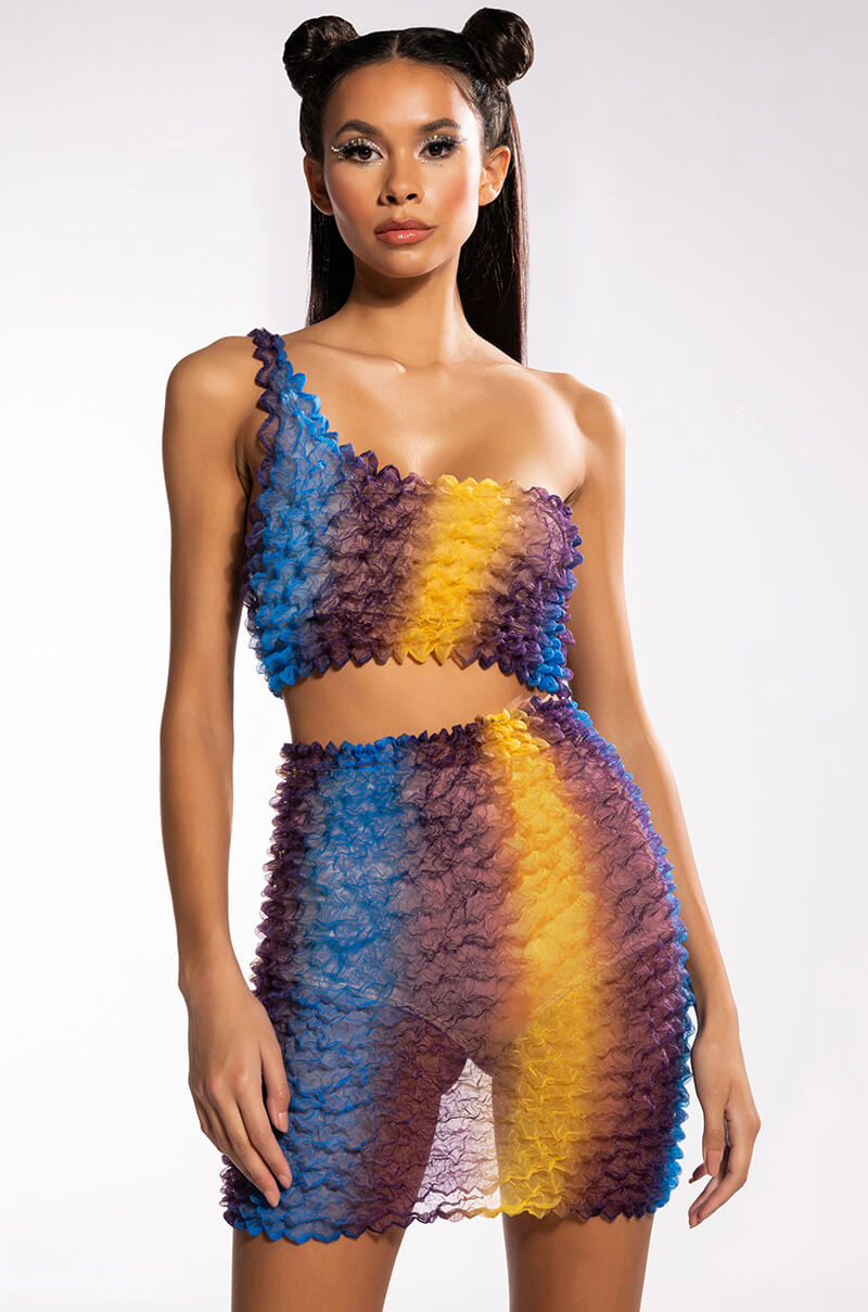 PALOMA TEXTURED MINI SKIRT