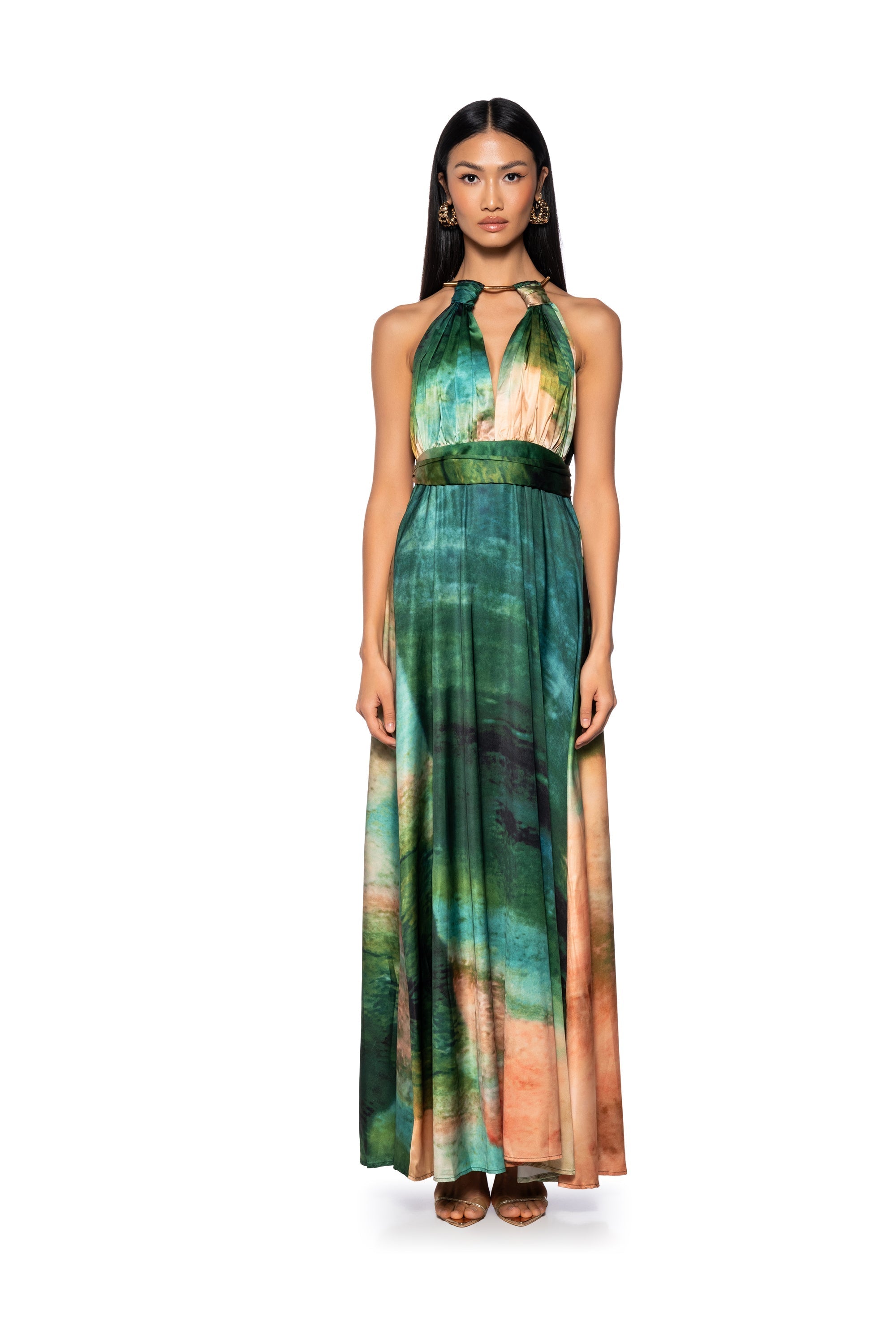 PARKER DEEP V MAXI DRESS