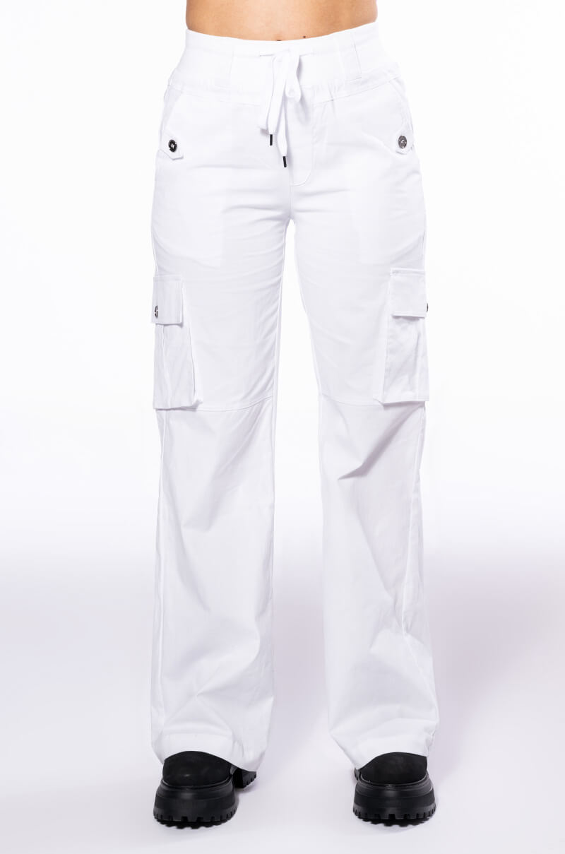 PARKER WIDE LEG CARGO PANTS