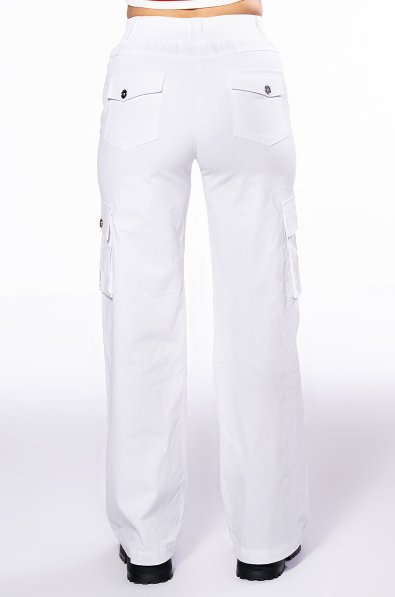 PARKER WIDE LEG CARGO PANTS