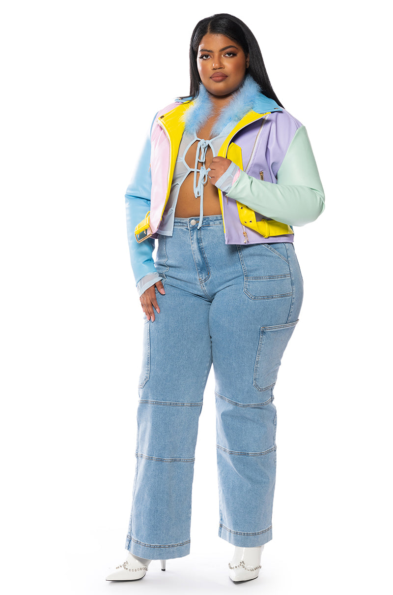 PASTEL DREAMS MOTO JACKET