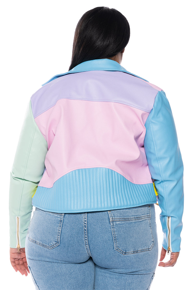 PASTEL DREAMS MOTO JACKET