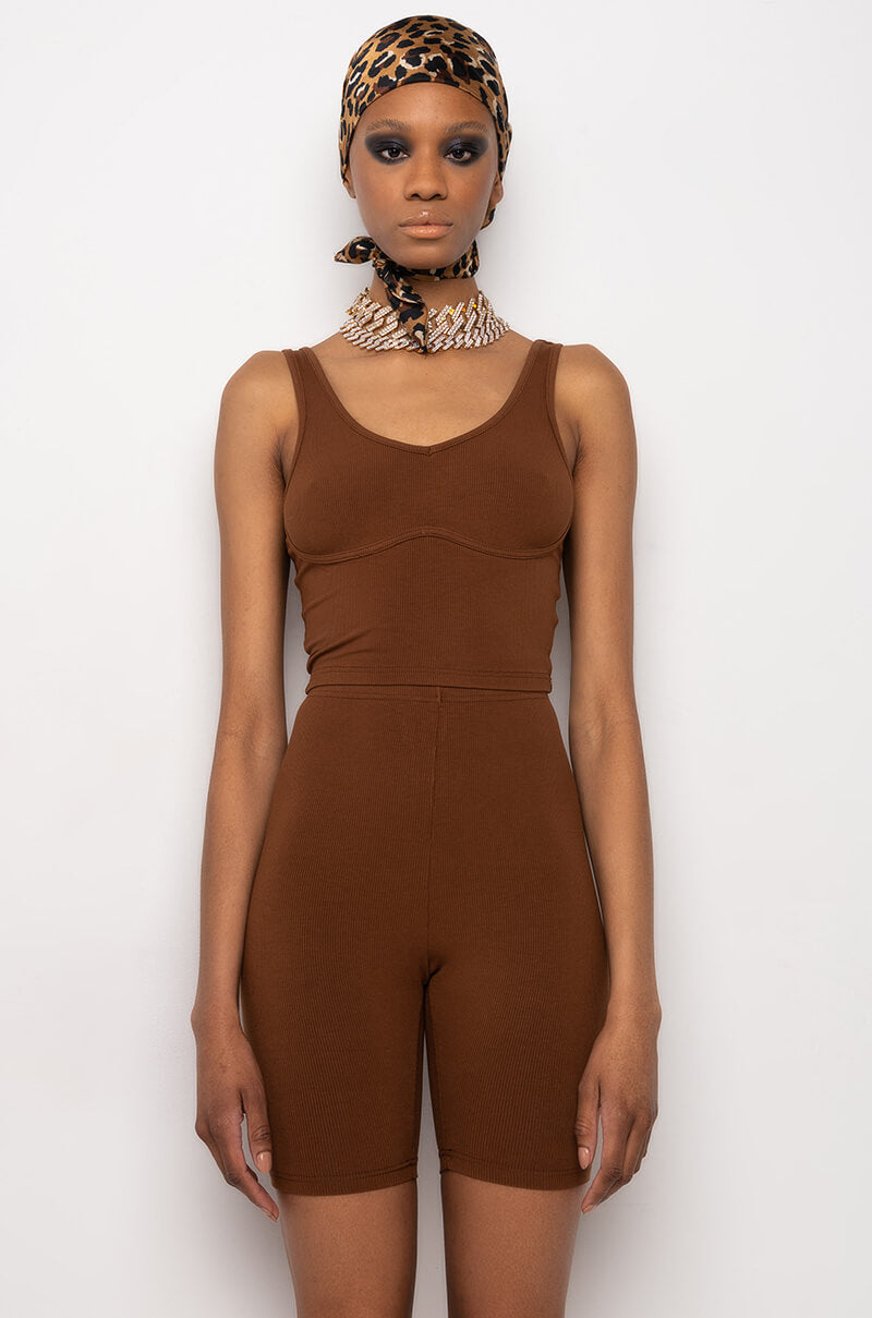 SKYE RIB CROP TANK TOP