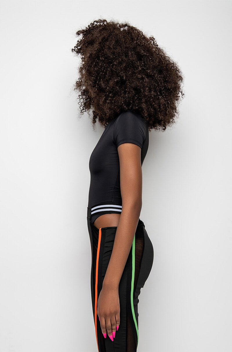 PAXTON DEEP V SHORT SLEEVE BODYSUIT
