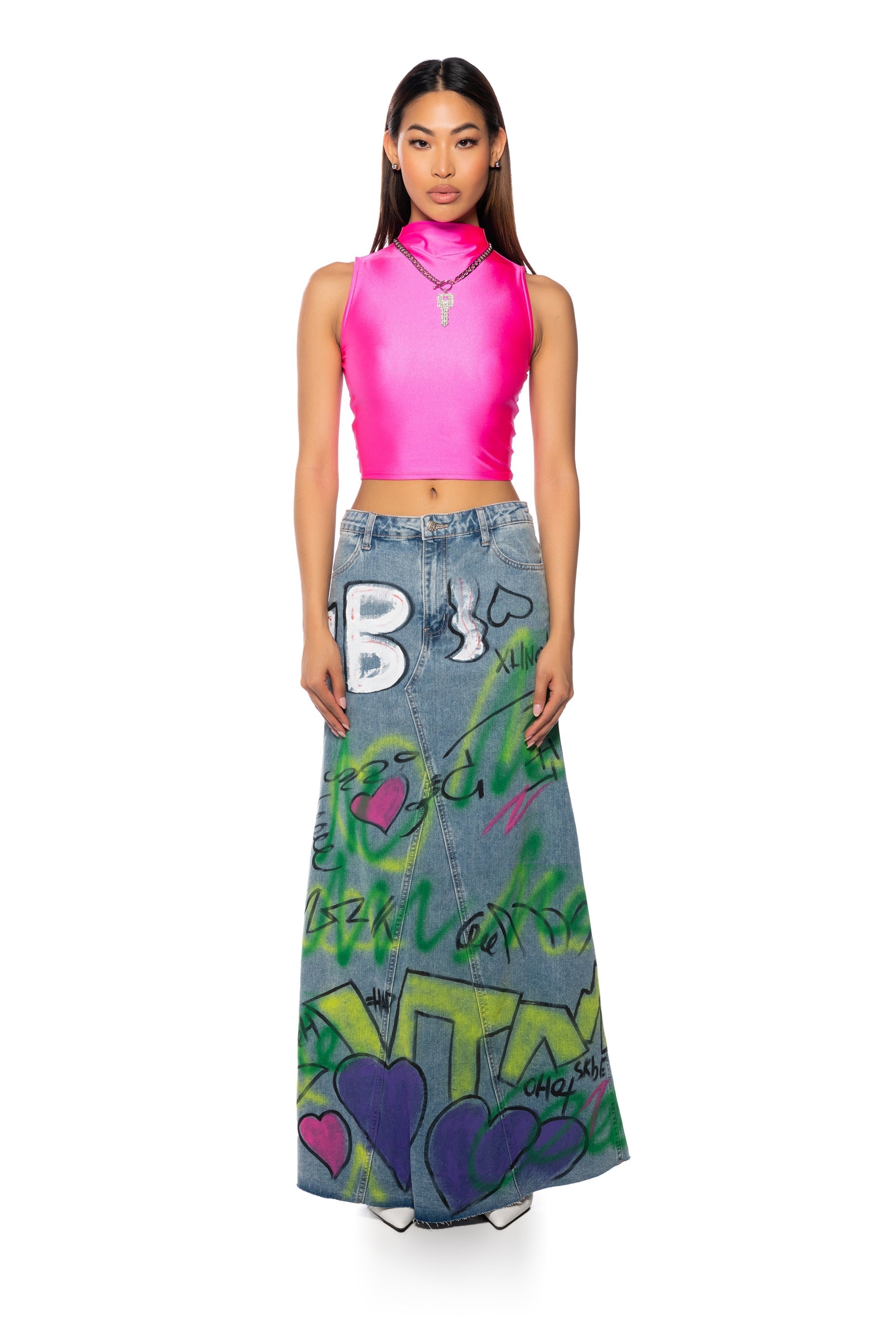 PAXTON DISCO CROP SLEEVELESS TEE