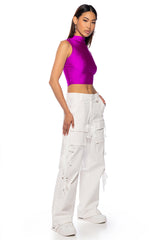 PAXTON DISCO CROP SLEEVELESS TEE