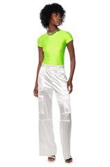 PAXTON DISCO SHORT SLEEVE TSHIRT IN LIME