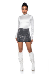 PAXTON NEW SHINE REVERSIBLE ZIP UP BODYSUIT