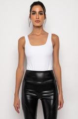 PAXTON ROUND NECK SLEEVELESS BODYSUIT