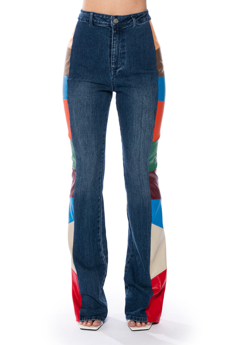 COLORS OF CULTURE HIGH RISE JEANS