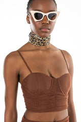 PERSEPHONE CROPPED MESH TANK