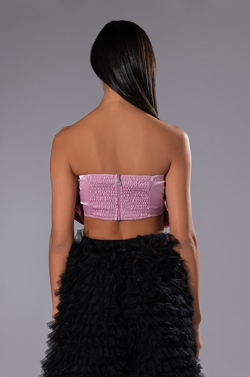 GOOD GIRL STATEMENT STRAPLESS TOP