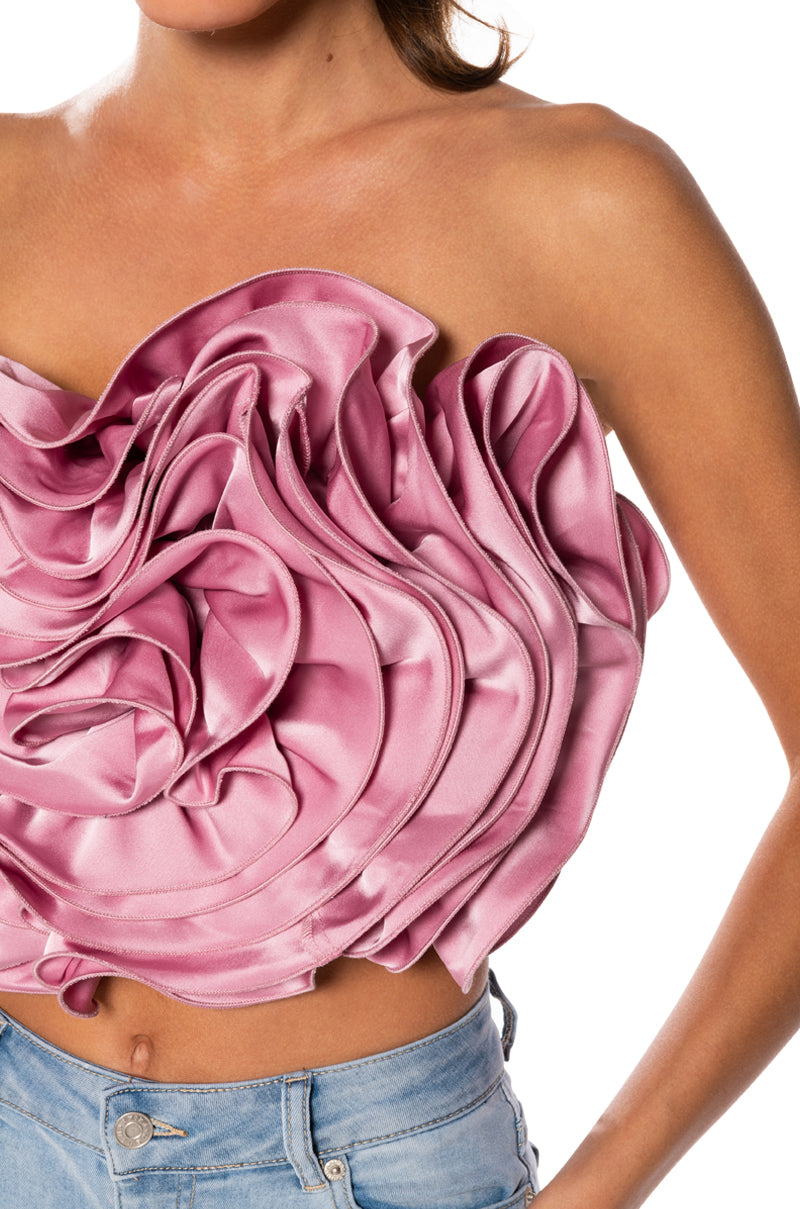 GOOD GIRL STATEMENT STRAPLESS TOP