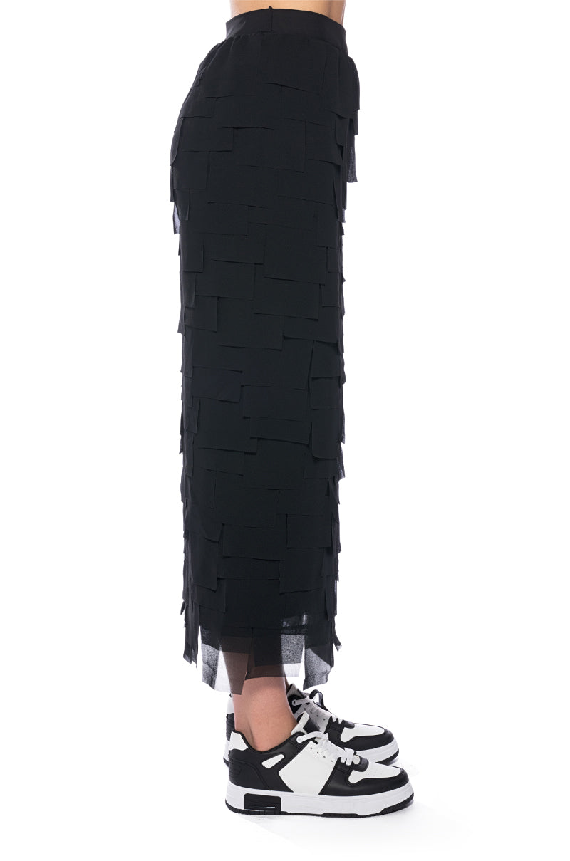 PETRA CUTOUT MIDI SKIRT