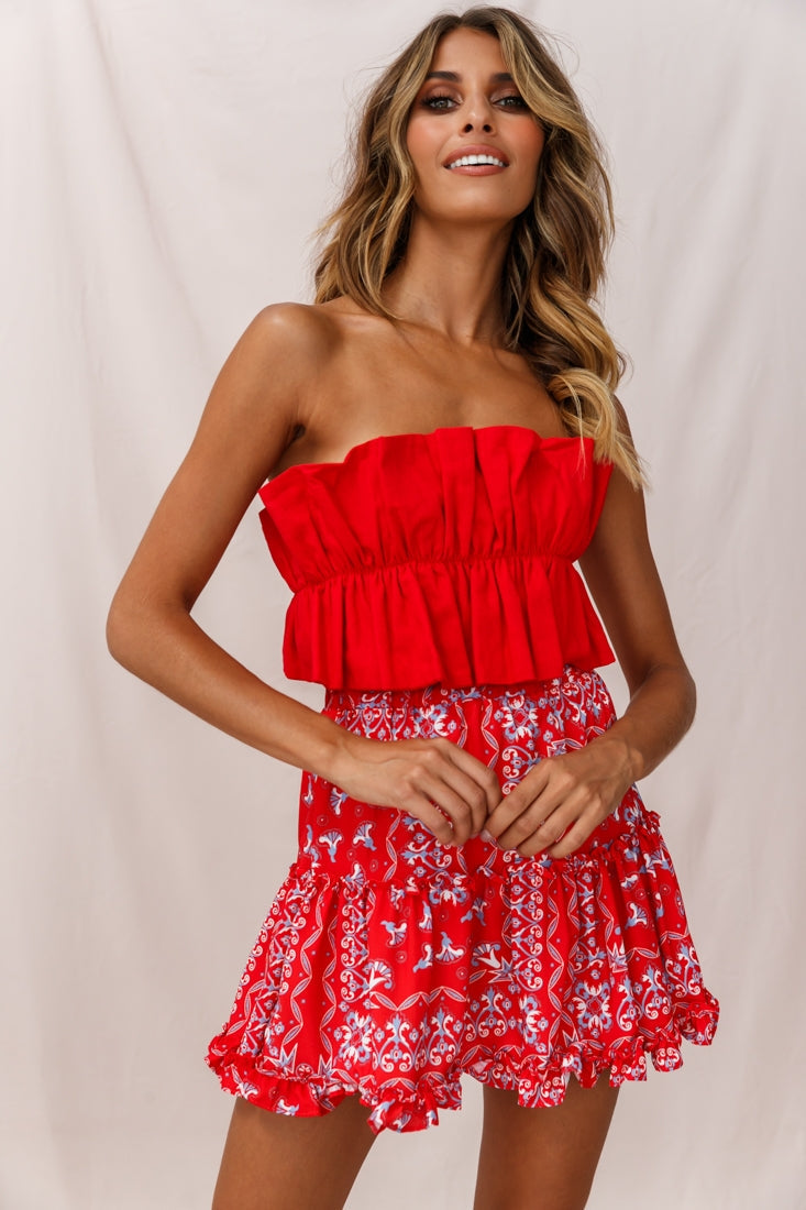 Alexi Mini Skirt Red