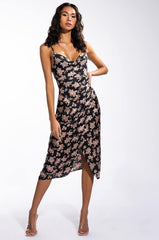 PICTURE OF CLASS SATIN SLIP DRESS