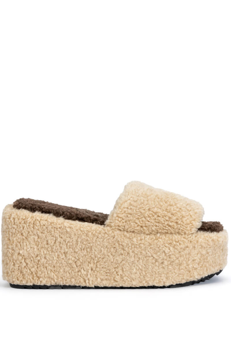 PIPA SHERPA MULE IN BEIGE