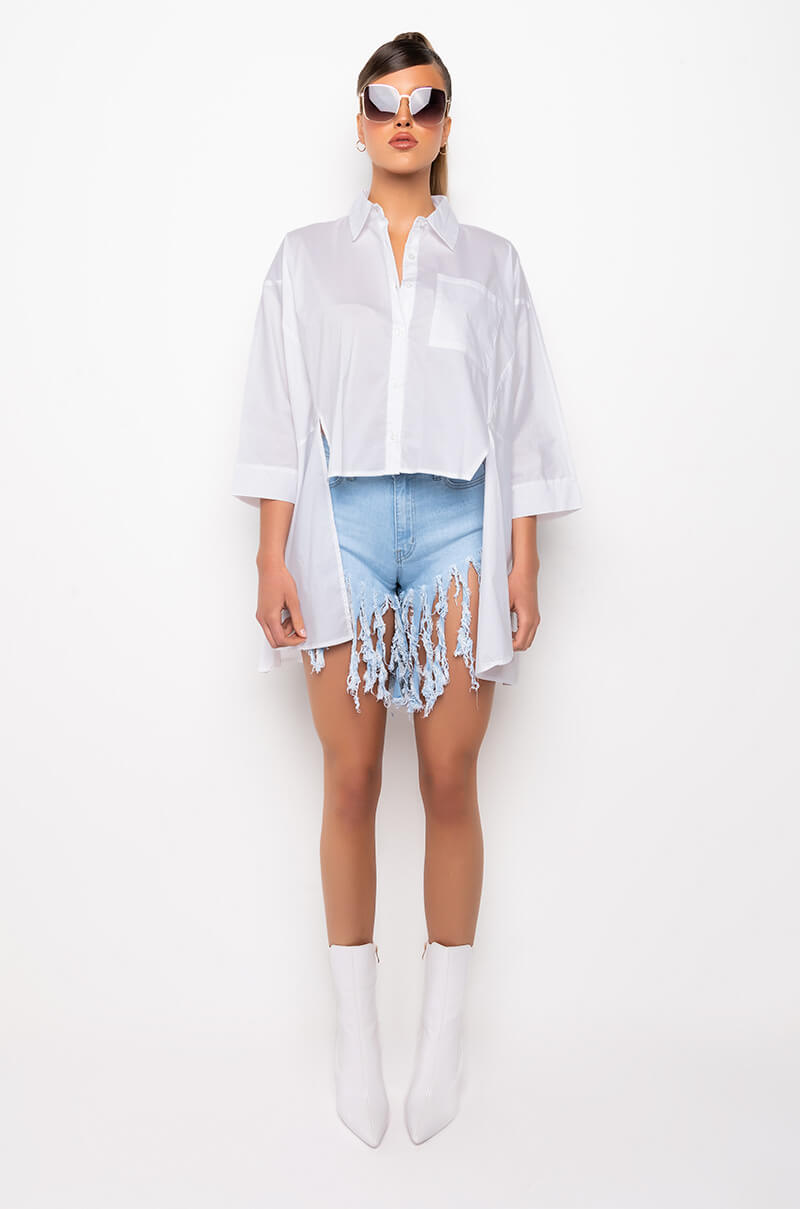 PIXIE LAYERED CHIFFON BLOUSE