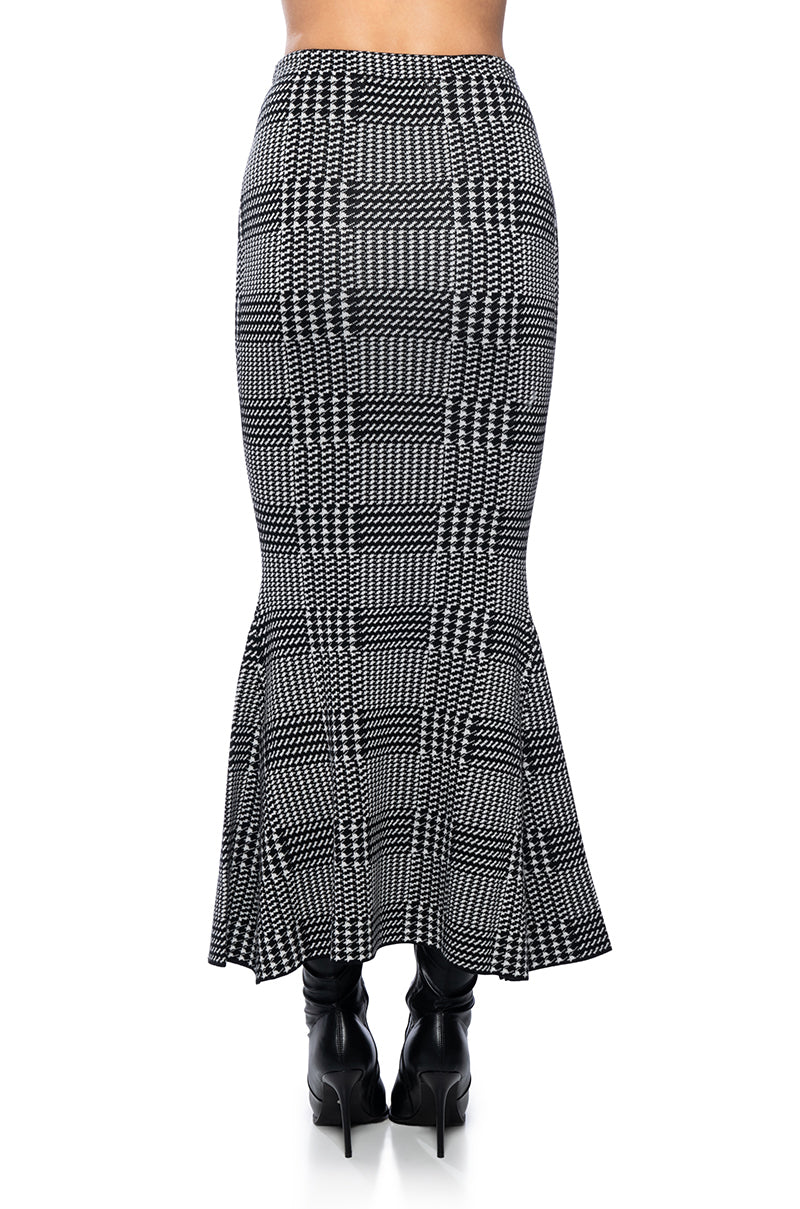 PLAID ABOUT YOU KNIT MERMAID MAXI SKIRT