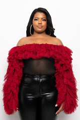PLUS AWARD WINNER MULTI RUFFLE BODYSUIT