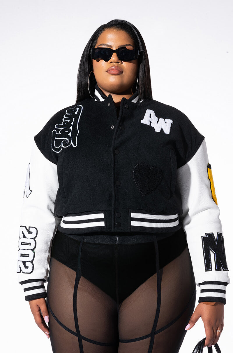 PLUS AZALEA WANG RUELA VARSITY JACKET