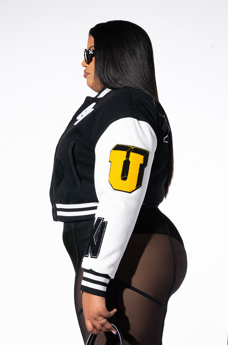 PLUS AZALEA WANG RUELA VARSITY JACKET