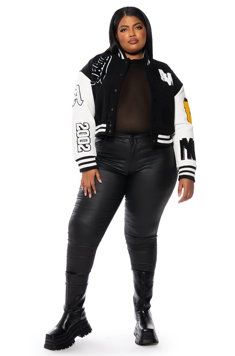 PLUS AZALEA WANG RUELA VARSITY JACKET