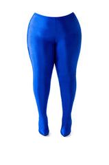 AZALEA WANG TAYTAY PLUS SIZE STILETTO BOOT PANT IN BLUE STRETCH