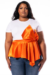COMMIT TO IT PEPLUM TSHIRT
