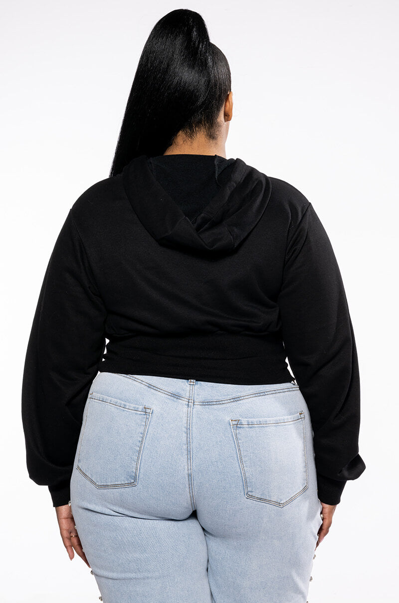 PLUS DOLLARS ON MY MIND RHINESTONE SWEATSHIRT