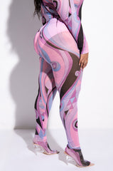 PLUS BIA MESH LEGGING