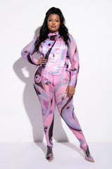 PLUS BIA MESH LEGGING