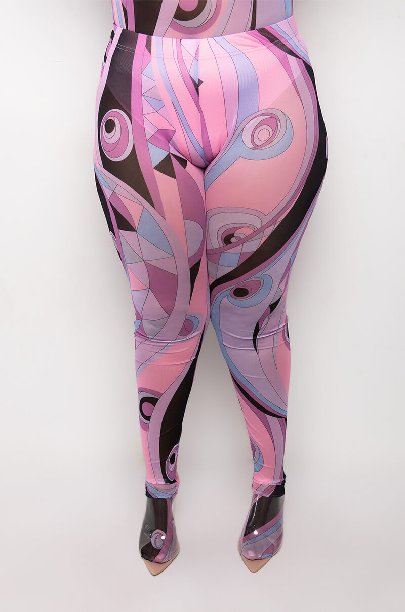 PLUS BIA MESH LEGGING