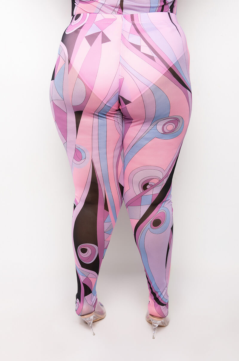 PLUS BIA MESH LEGGING