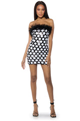 POLKA DOT PARTY SEQUIN MINI DRESS