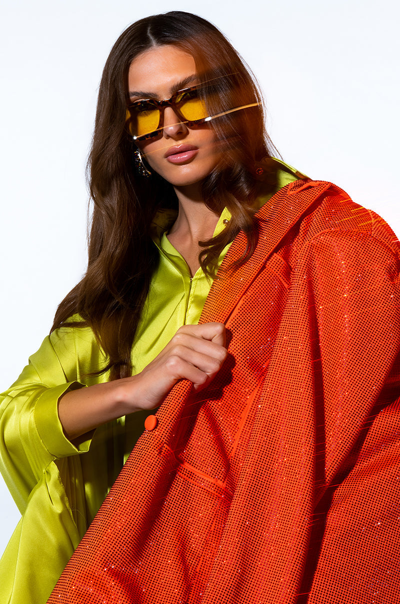 POP STAR SHINE BRIGHT RHINESTONE BLAZER