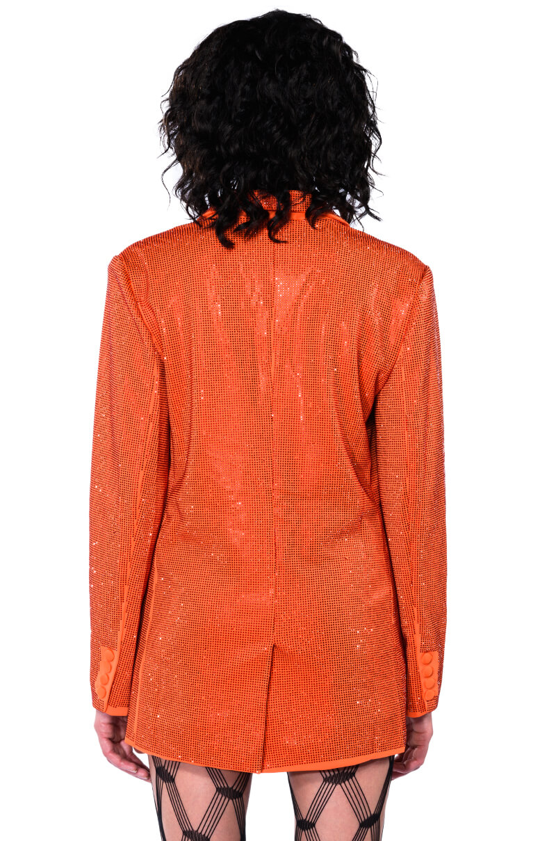 POP STAR SHINE BRIGHT RHINESTONE BLAZER