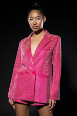 DUA SHINE BRIGHT RHINESTONE BLAZER