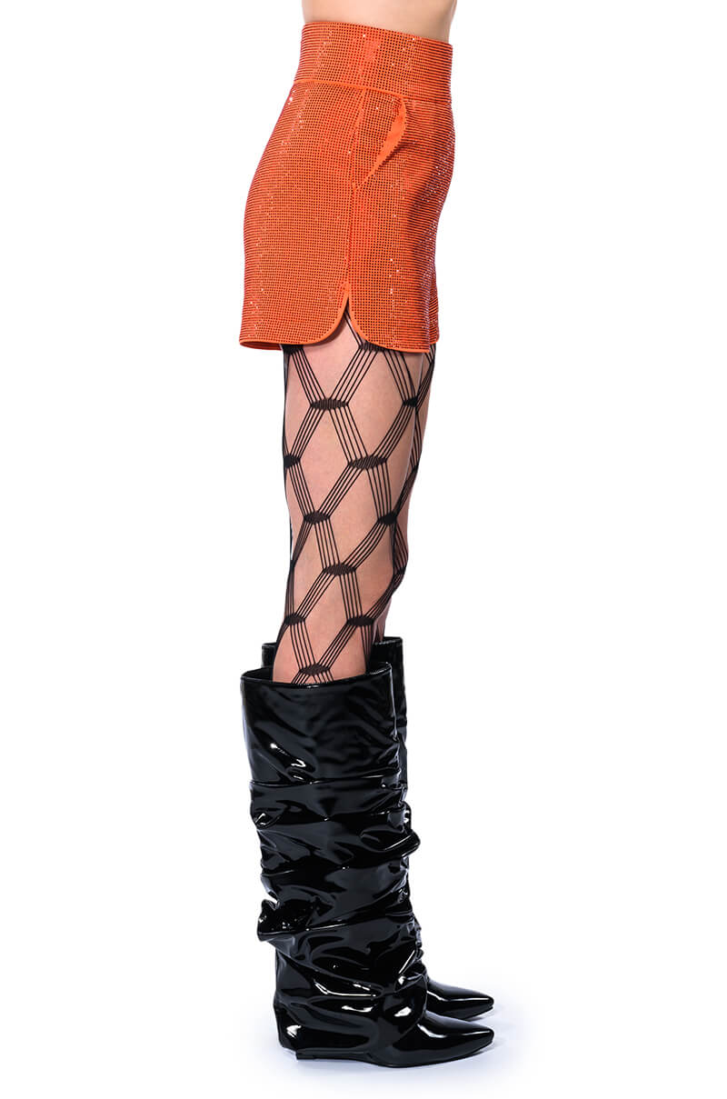 POP STAR SHINE BRIGHT RHINESTONE HOT SHORT