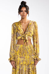 PRETTY ME TIE FRONT BLOUSE