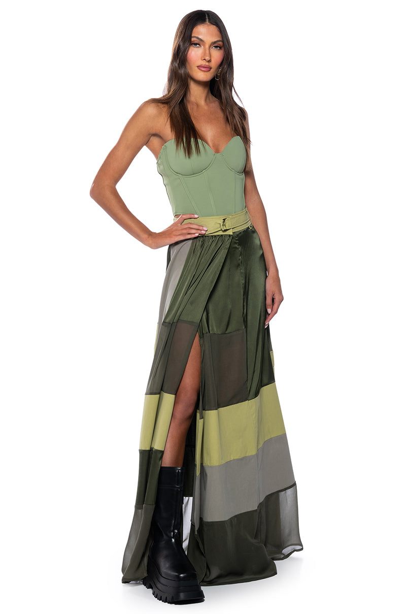 PRIME TIME MAXI SKIRT