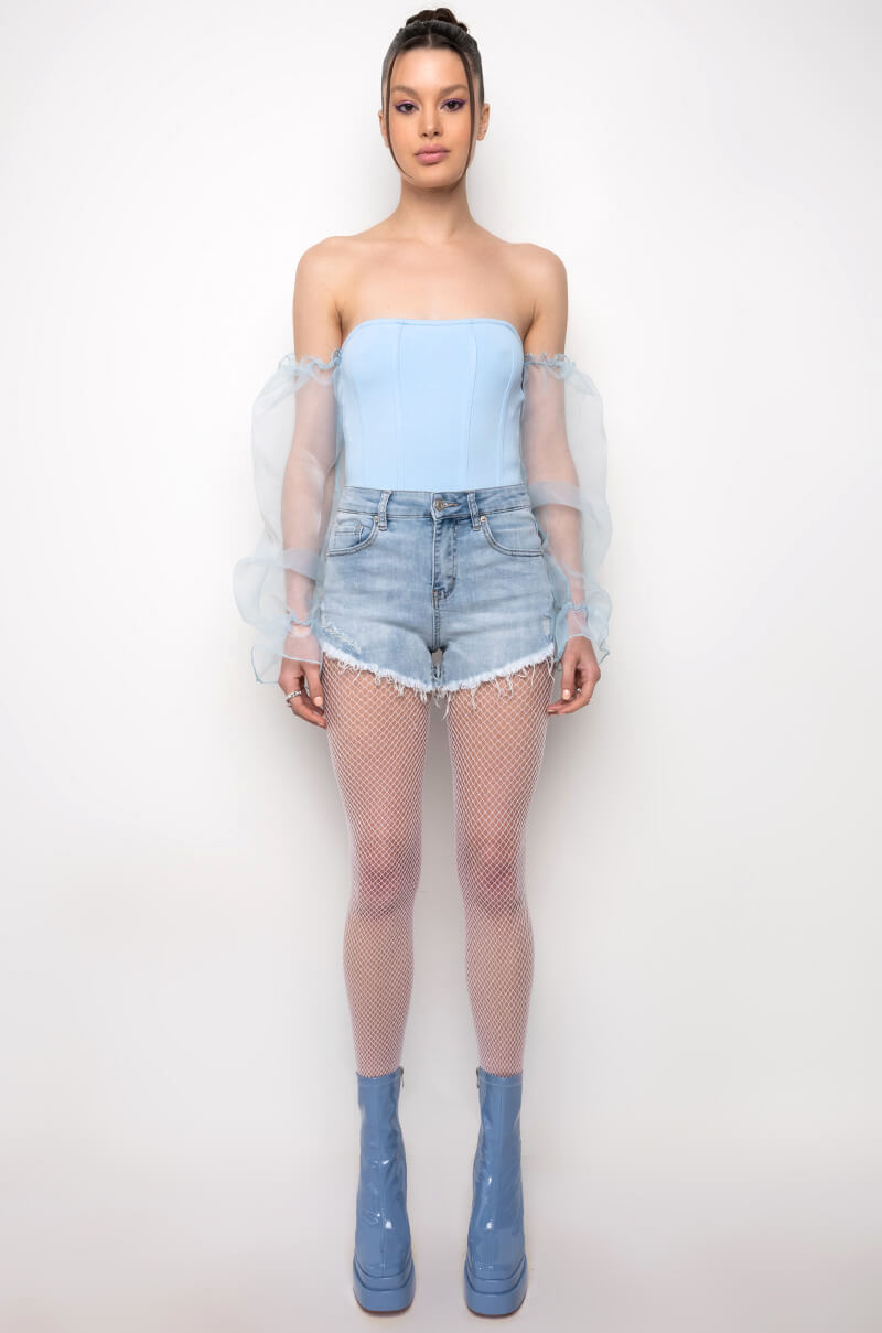 NADINE ATTACHED SLEEVE BODYSUIT