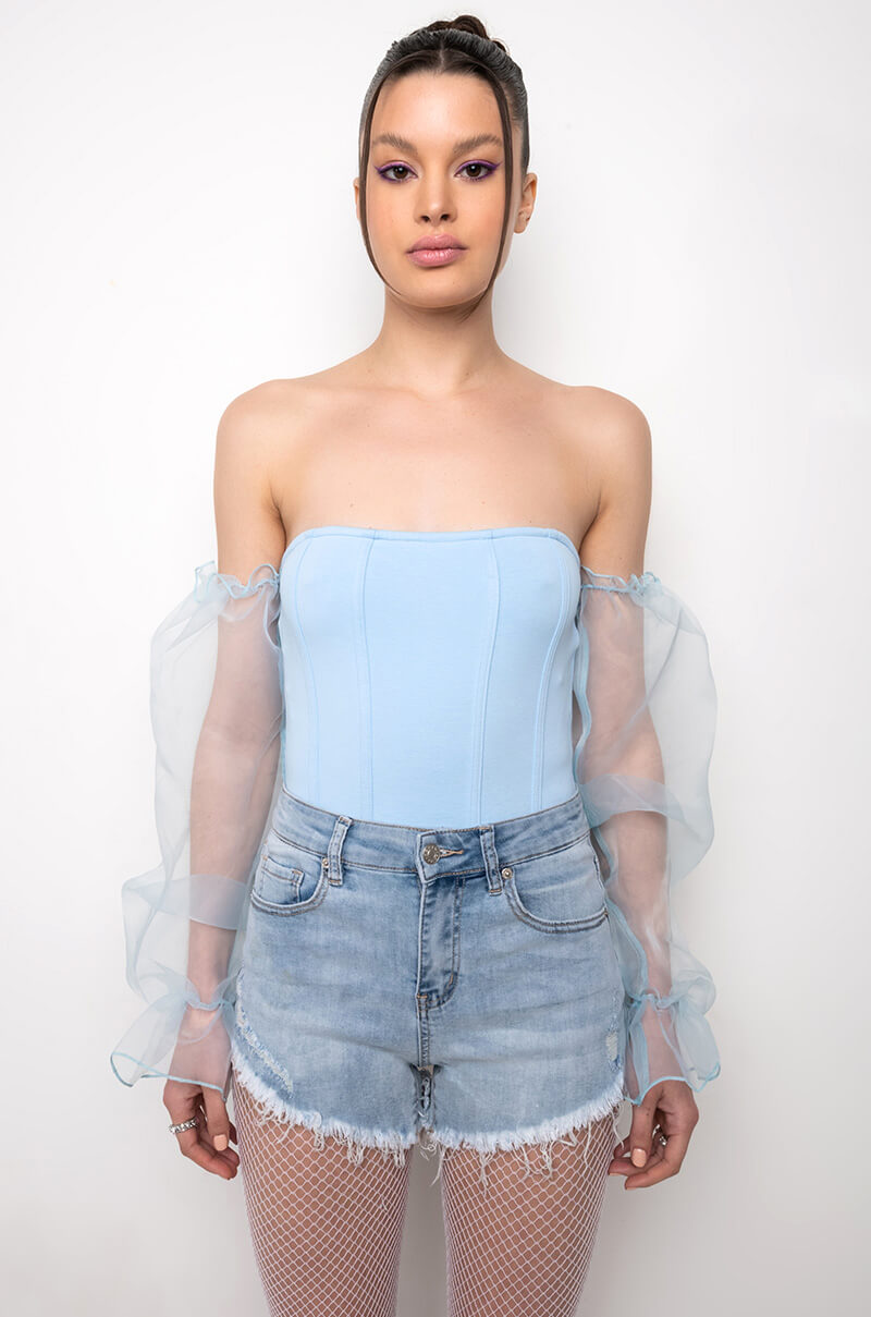 NADINE ATTACHED SLEEVE BODYSUIT