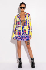 PRIVATE SCHOOL PLAID BLAZER