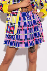PRIVATE SCHOOL PLEATED MINI SKIRT