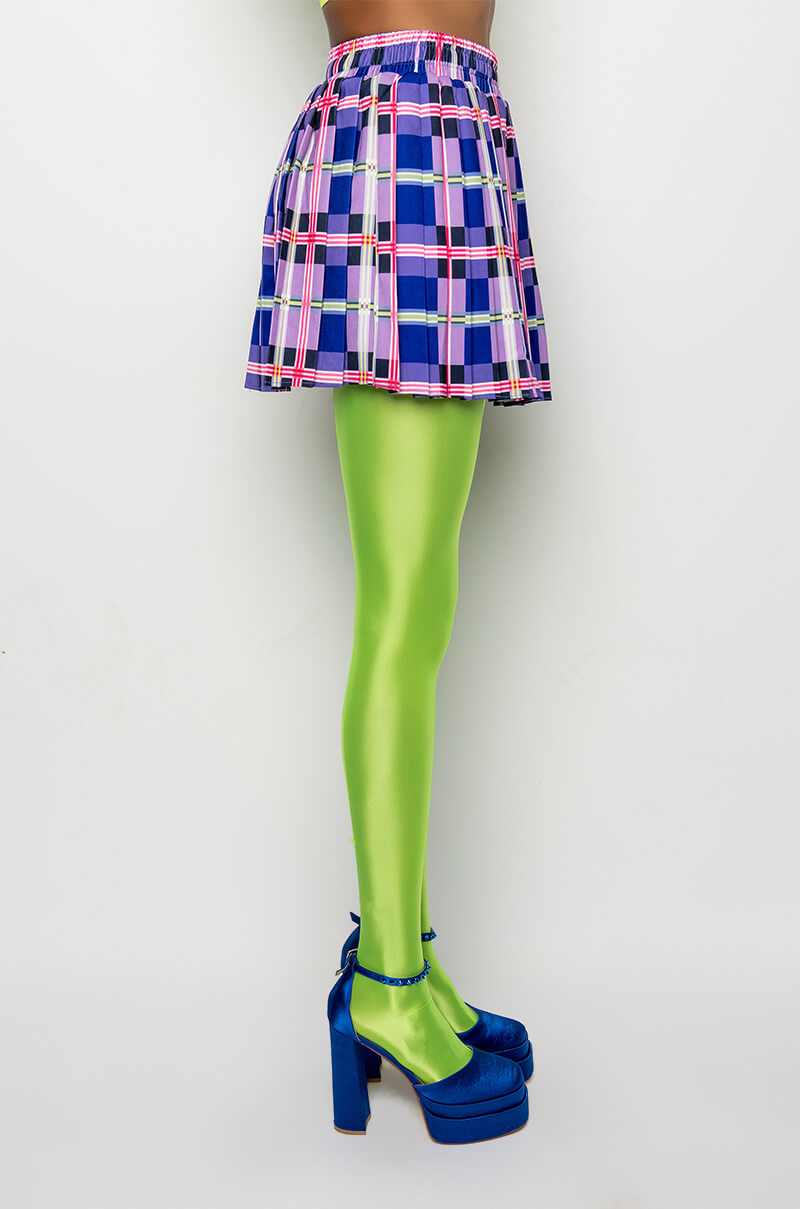 PRIVATE SCHOOL PLEATED MINI SKIRT